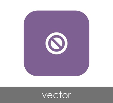 Yasak işareti simgesi