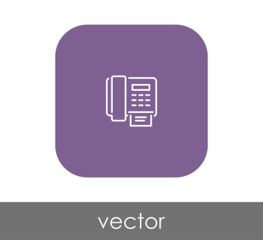 Faks makinesi simgesi