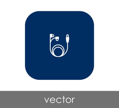 vektör çizim tasarım kulaklıklar simgesinin