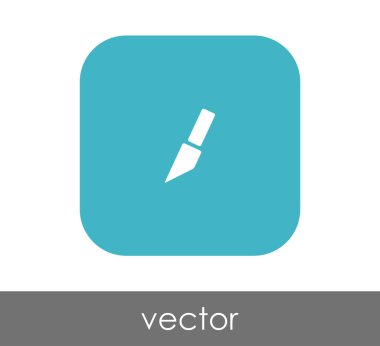 Bıçak düz simgesi