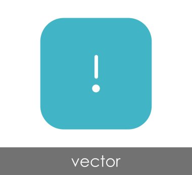 ünlem işareti simgesi, işaret, vektör çizim 