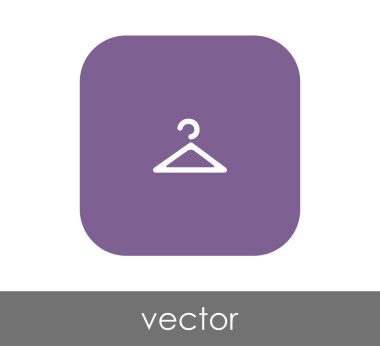 Askı web simgesi, vektör çizim