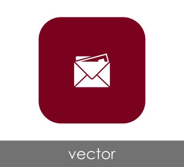 zarf simgesi, işaret, vektör çizim 