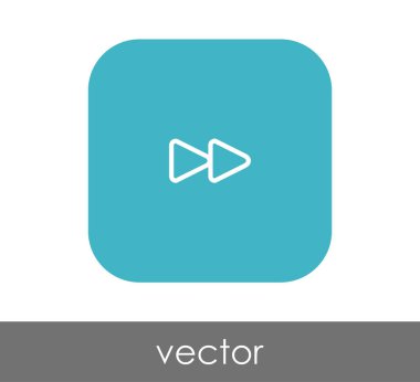 web tasarım ve uygulamaları için hızlı ileri simge