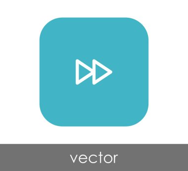 web tasarım ve uygulamaları için hızlı ileri simge