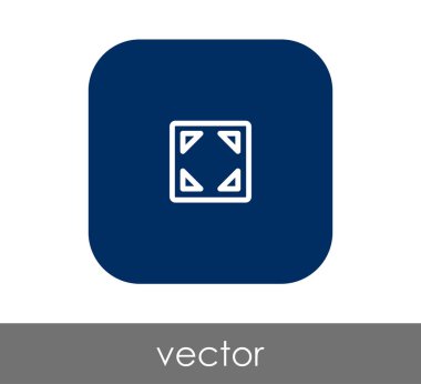 simgesini, genişletin işareti, vektör çizim 