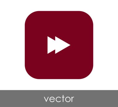 web tasarım ve uygulamaları için hızlı ileri simge