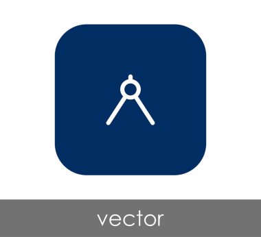 vektör çizim tasarım çizim pusula simgesini