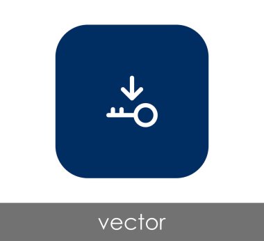 ev anahtar simgesi, vektör çizim