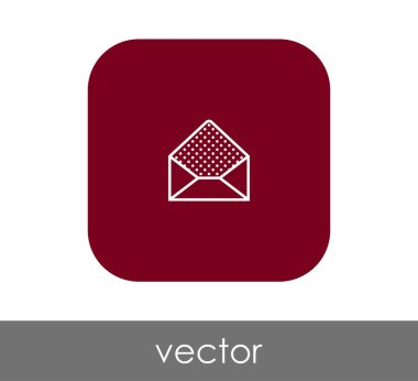 zarf simgesi, işaret, vektör çizim 