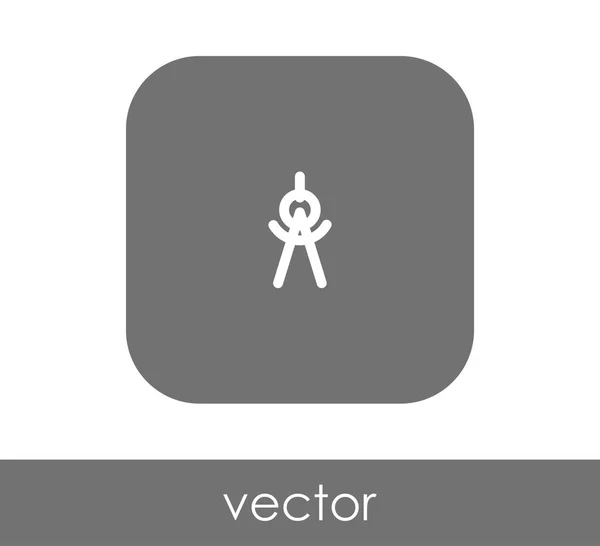 Vektor Illustration Design Tegning Kompas Ikon – Stock-vektor