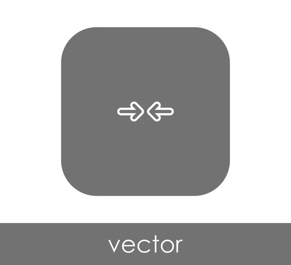 Icono de flecha ajuste — Vector de stock