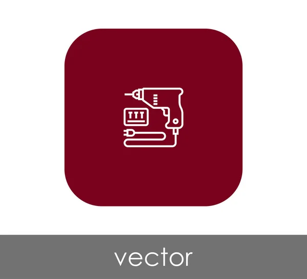 Векторная Иллюстрация Иконки Электробурильщика — стоковый вектор