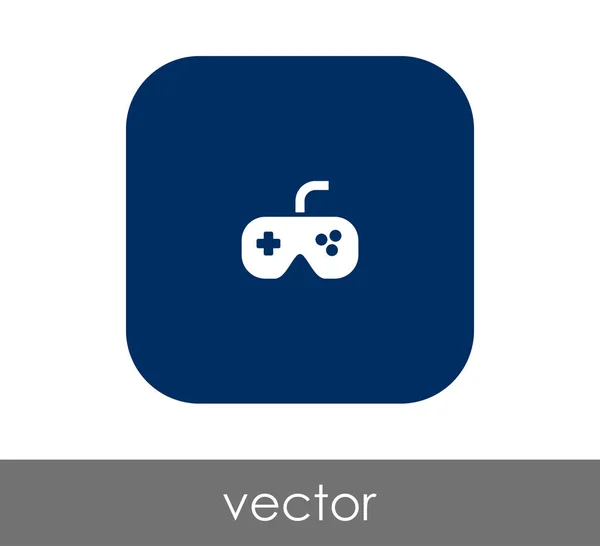 Joystick icono plano — Vector de stock