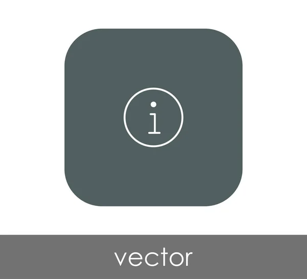 Signo de información icono — Vector de stock