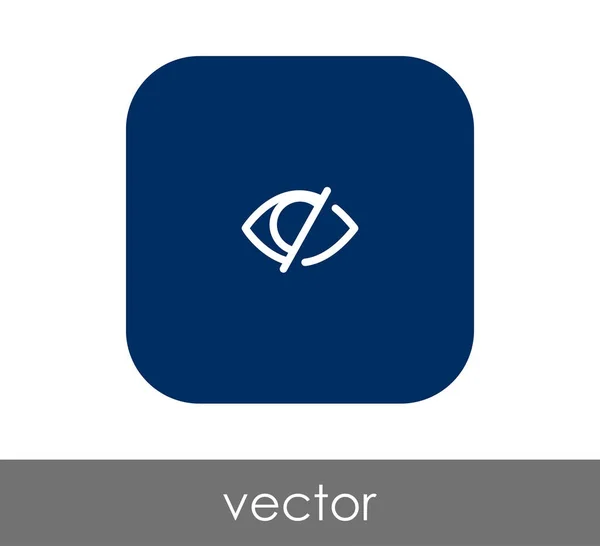 Иконка Глаза Символ Векторная Иллюстрация — стоковый вектор