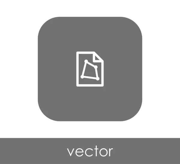 Documento web icono — Vector de stock