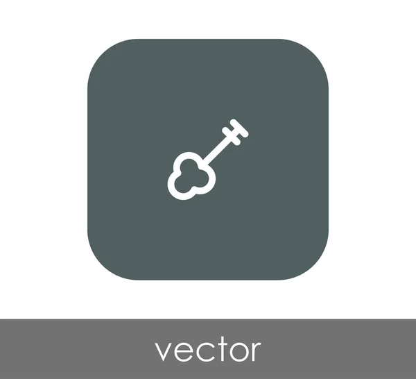 Huis Sleutelpictogram Vectorillustratie — Stockvector