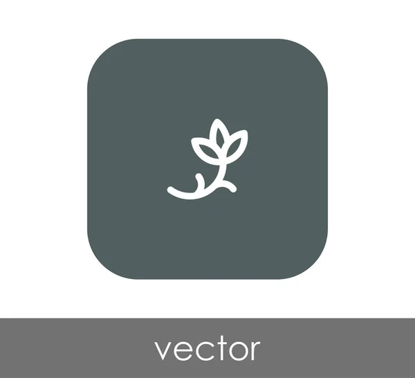 Ícone web flor — Vetor de Stock