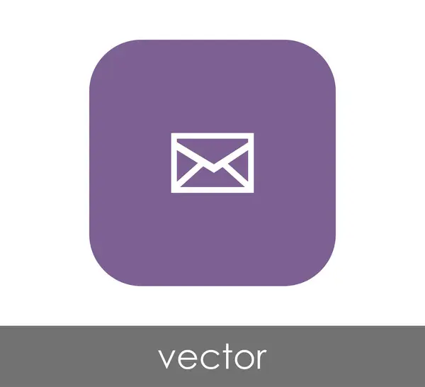 Umschlagsymbol Zeichen Vektorabbildung — Stockvektor