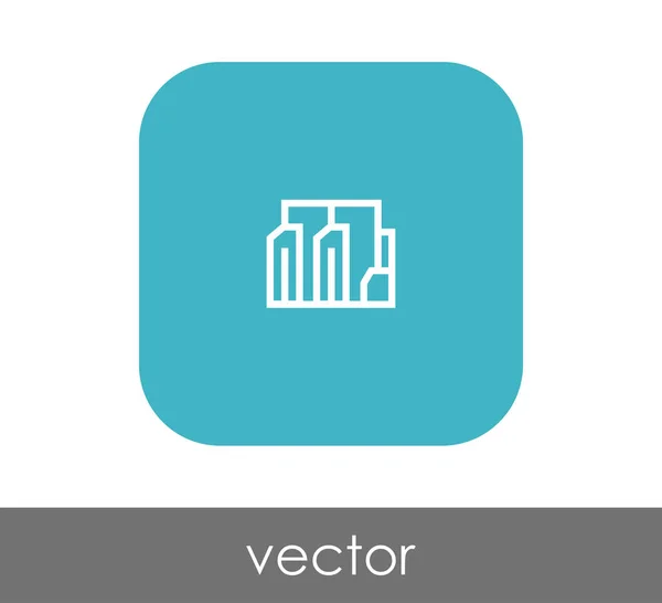 Factory Icon Industrial Vector Illustration — Stock Vector