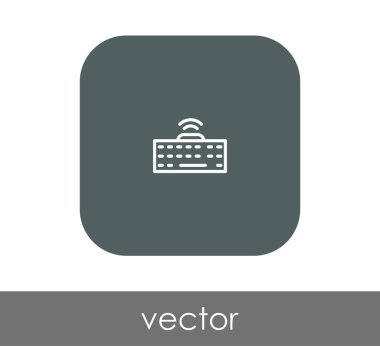 Klavye simgesi vektör illüstrasyonu