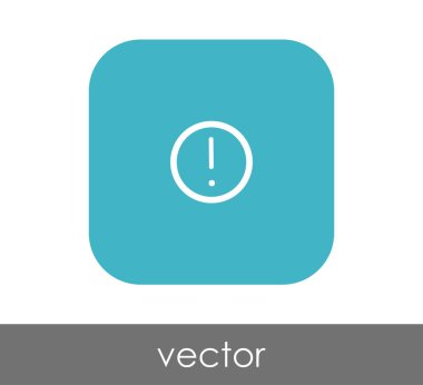 ünlem işareti simgesi, işaret, vektör çizim 