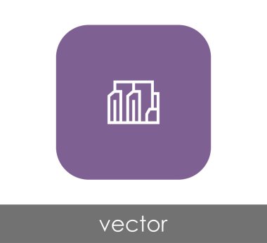 Fabrika simgesi, sınaî-vektör çizim 