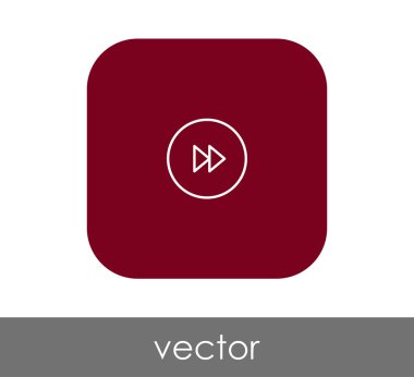 web tasarım ve uygulamaları için hızlı ileri simge