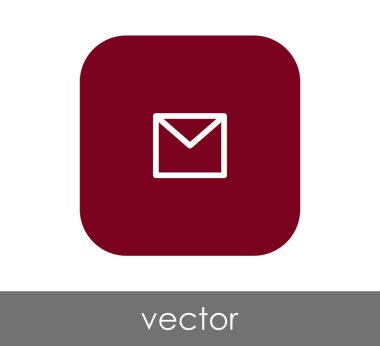 zarf simgesi, işaret, vektör çizim 