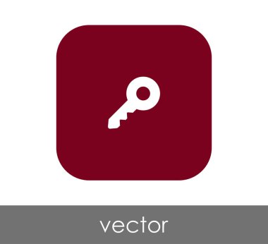 ev anahtar simgesi, vektör çizim