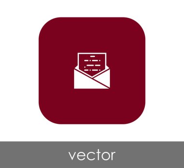 zarf simgesi, işaret, vektör çizim 