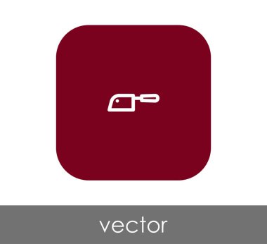 Bıçak düz simgesi