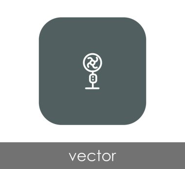 fan simge, sembol, vektör çizim 