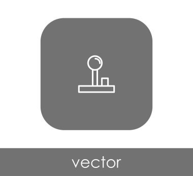 Oyun çubuğu düz simgesi