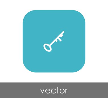 ev anahtar simgesi, vektör çizim