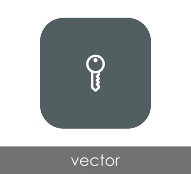 ev anahtar simgesi, vektör çizim