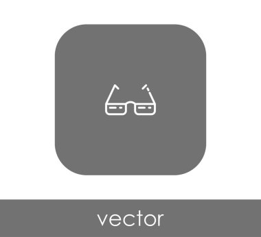 gözlük simgesi vektör illüstrasyonu