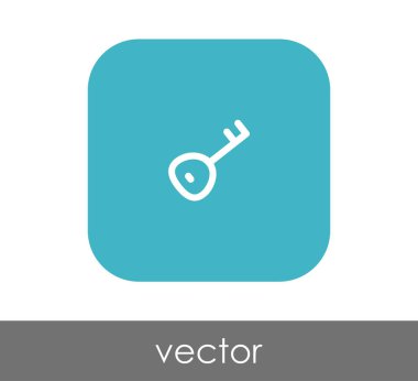 ev anahtar simgesi, vektör çizim