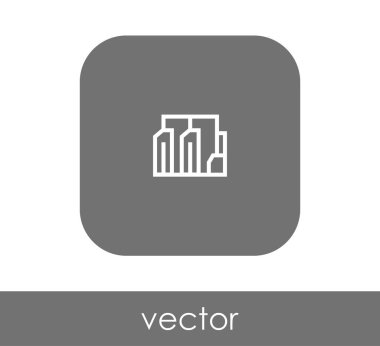 Fabrika simgesi, sınaî-vektör çizim 