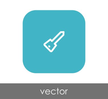 ev anahtar simgesi, vektör çizim