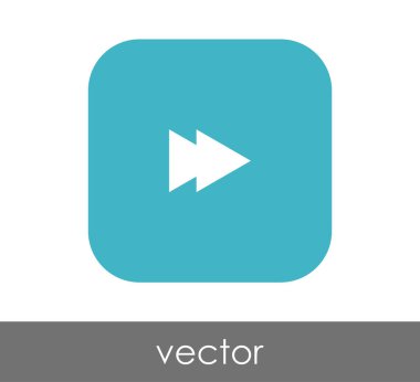 web tasarım ve uygulamaları için hızlı ileri simge