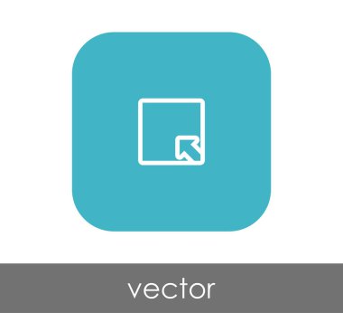 simgesini, genişletin işareti, vektör çizim 