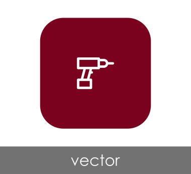 vektör çizim tasarım elektrikli delici simgesinin