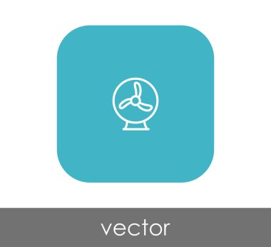 fan simge, sembol, vektör çizim 