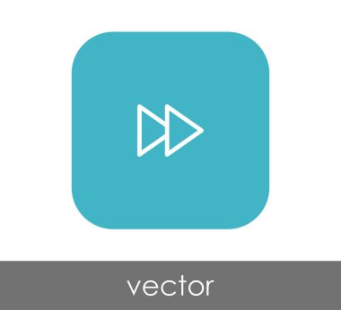web tasarım ve uygulamaları için hızlı ileri simge