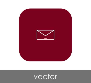 web tasarım ve uygulamalar için zarf simgesi