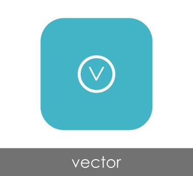 ok simgesinin vektör illüstrasyon tasarımı