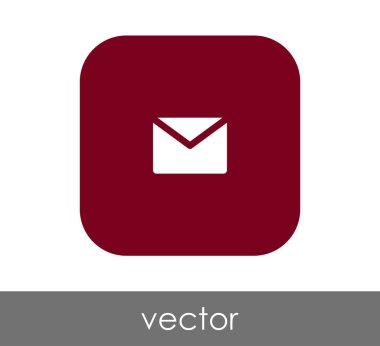 web tasarım ve uygulamalar için zarf simgesi