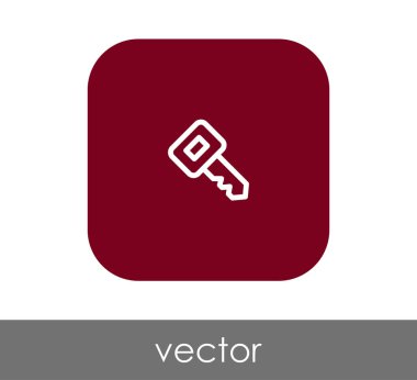 ev anahtar simgesi, vektör çizim